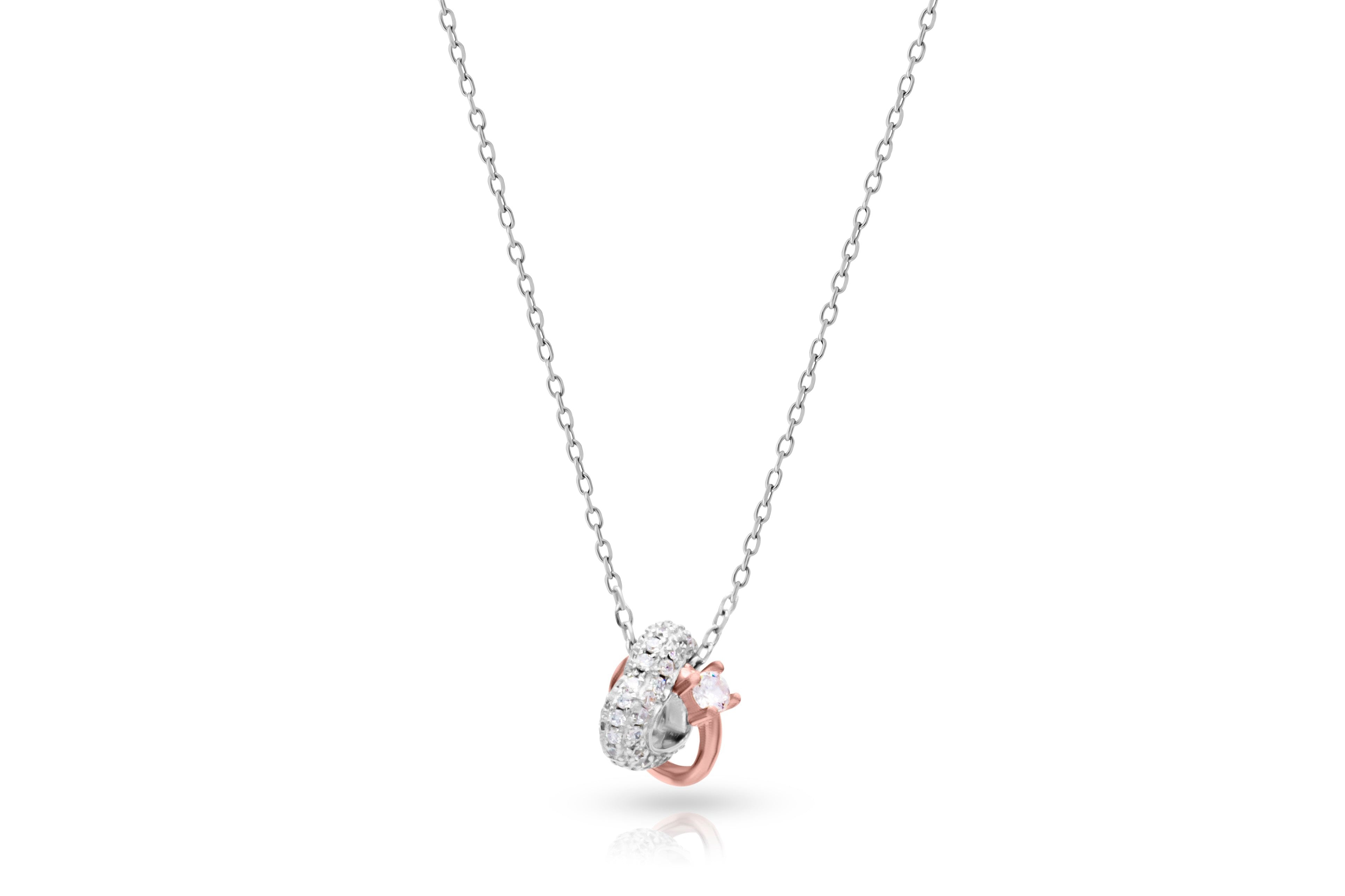 Eternal Love Twist Pendant Necklace