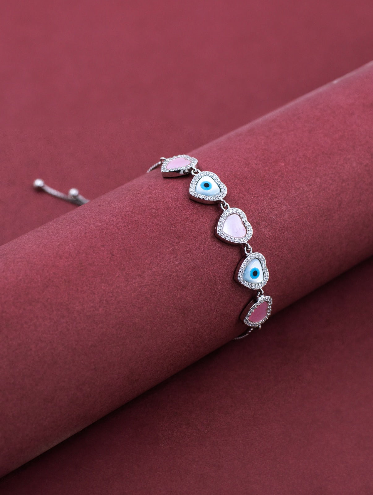 Eternal Hearts Enamel Bracelet